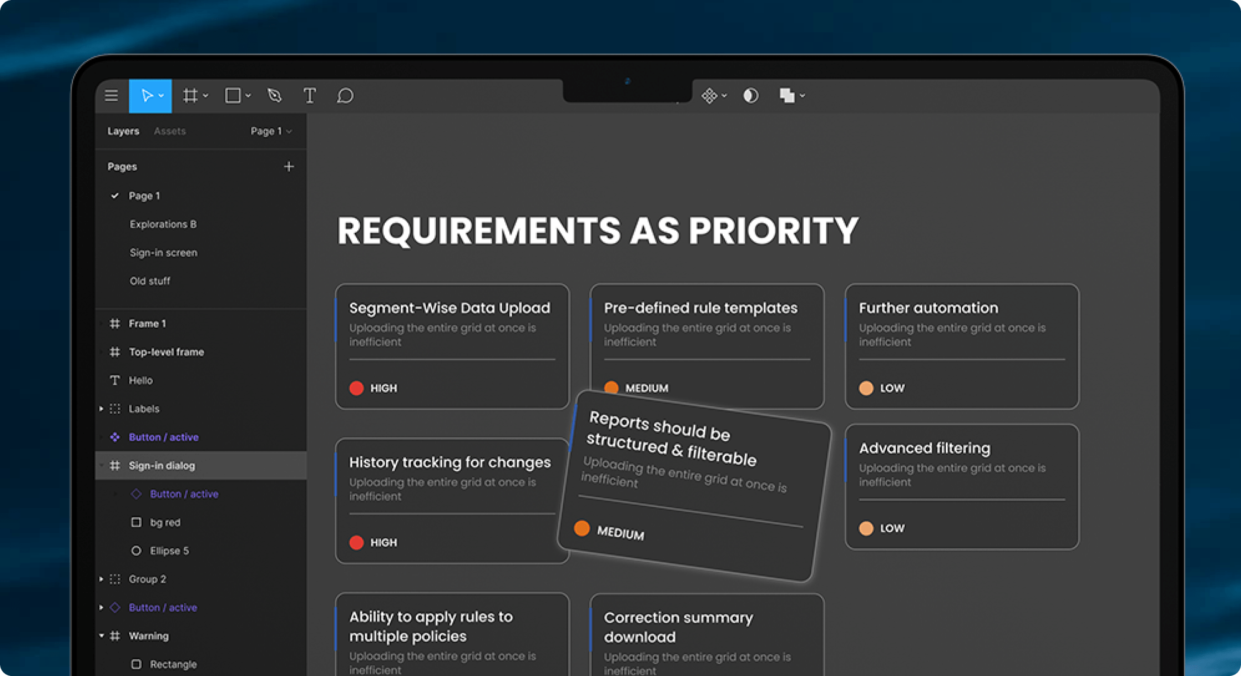 Feelpixel-TATA AIG-insurance-commission R-requirement gathering-mockup-Case study