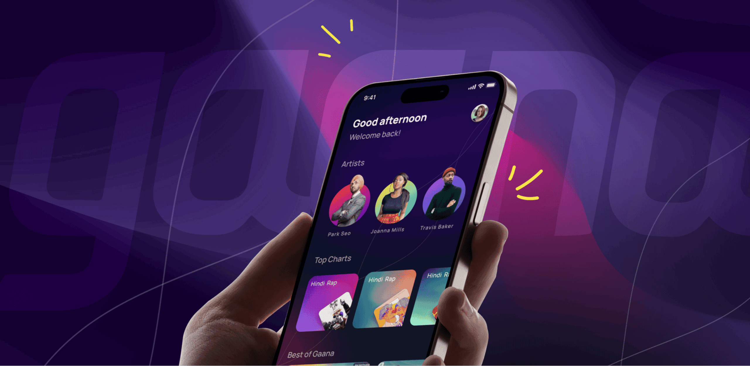 Feelpixel-gaana UI- Mobile-case study