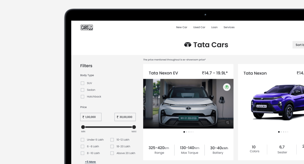 Feelpixel-CARS24 New car-Web & Mobile App-Automotive-Case tudy